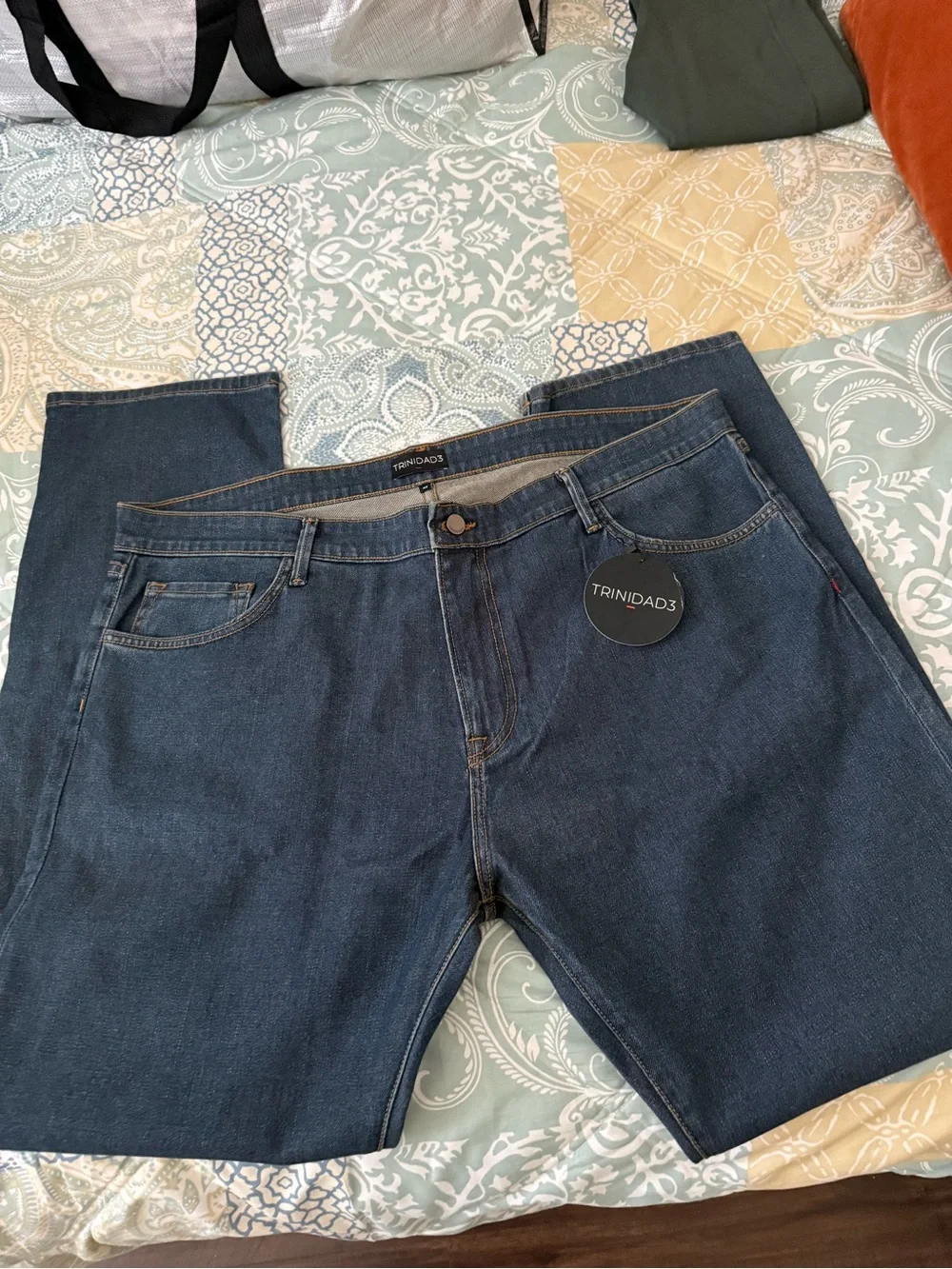 Boyer Athletic Straight, Men's Dark Blue Jeans
